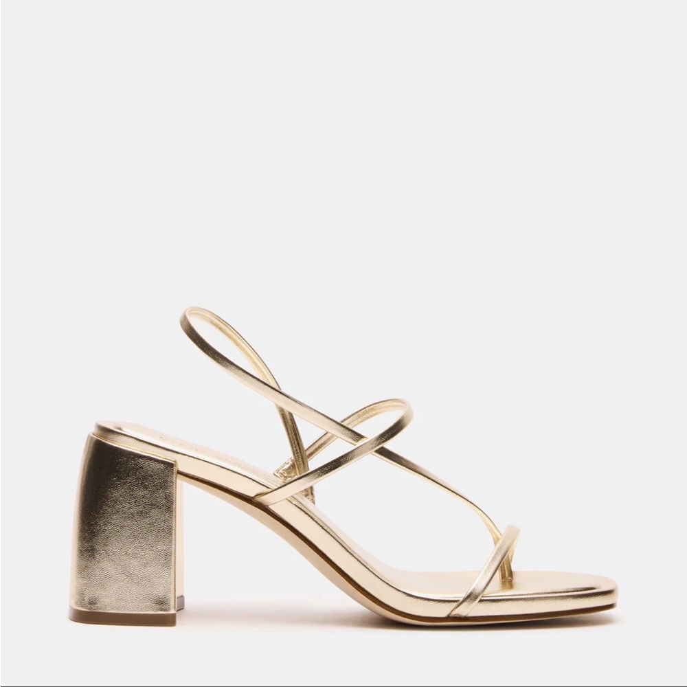 Steve Madden Diora Elegant Gold Strappy Women's Heels